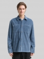 Tom Tailor Overshirt aus Cord - Dusty Denim Blue Tom Tailor Overshirt aus Cord - Dusty Denim Blue