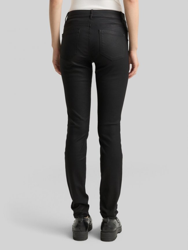 Tom Tailor Coated TTLUCIE SKINNY Jeans - Coated Black Denim Tom Tailor Coated TTLUCIE SKINNY Jeans - Coated Black Denim