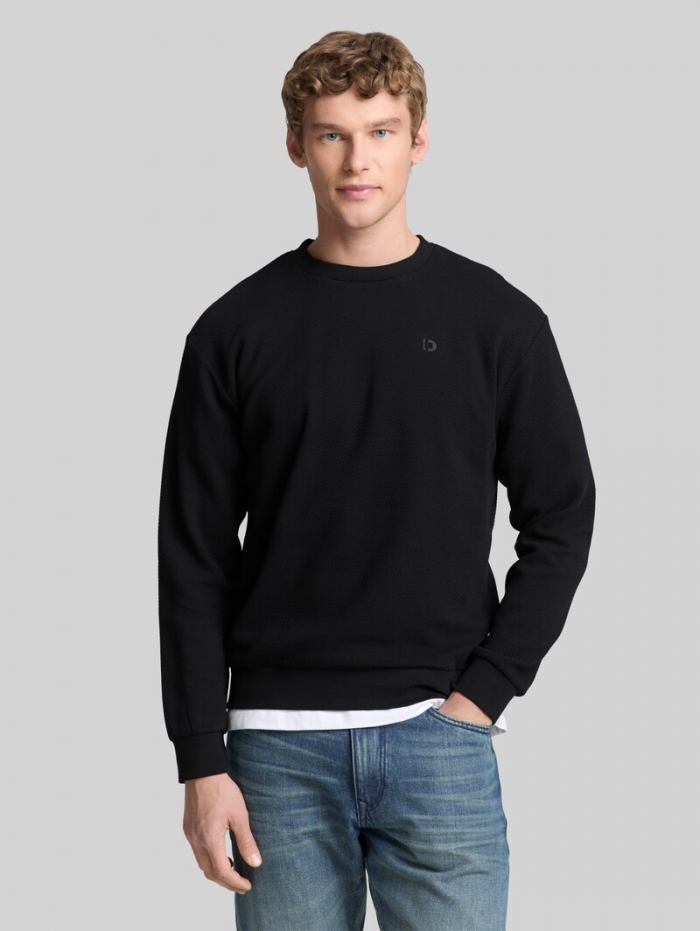 Tom Tailor Sweatshirt aus Baumwolle - Black Tom Tailor Sweatshirt aus Baumwolle - Black