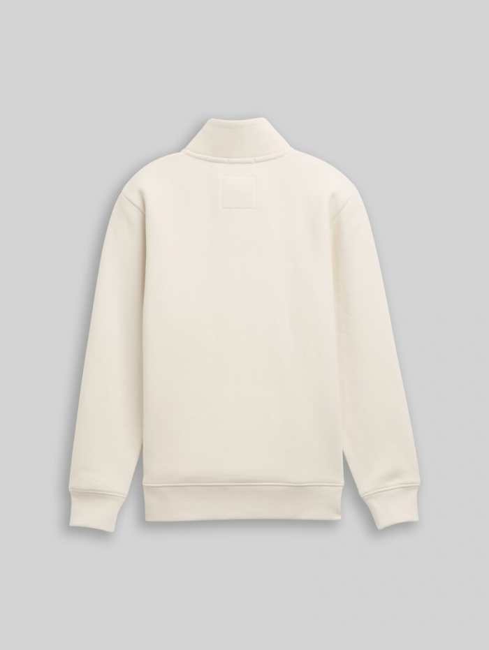 Tom Tailor Troyer Sweatshirt - Greyish White Tom Tailor Troyer Sweatshirt - Greyish White