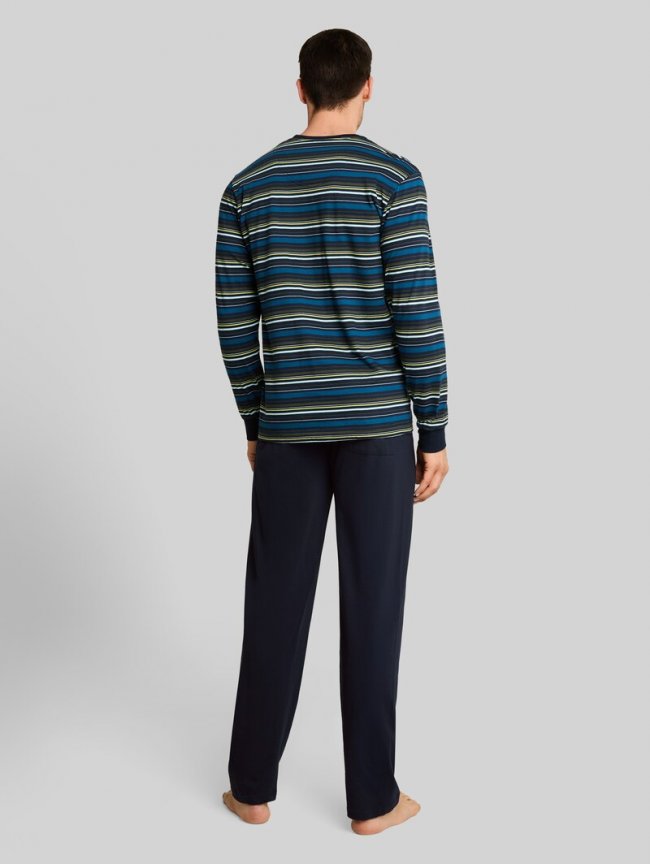 Tom Tailor Pyjama-Set mit Streifenmuster - Blue Stripe Tom Tailor Pyjama-Set mit Streifenmuster - Blue Stripe