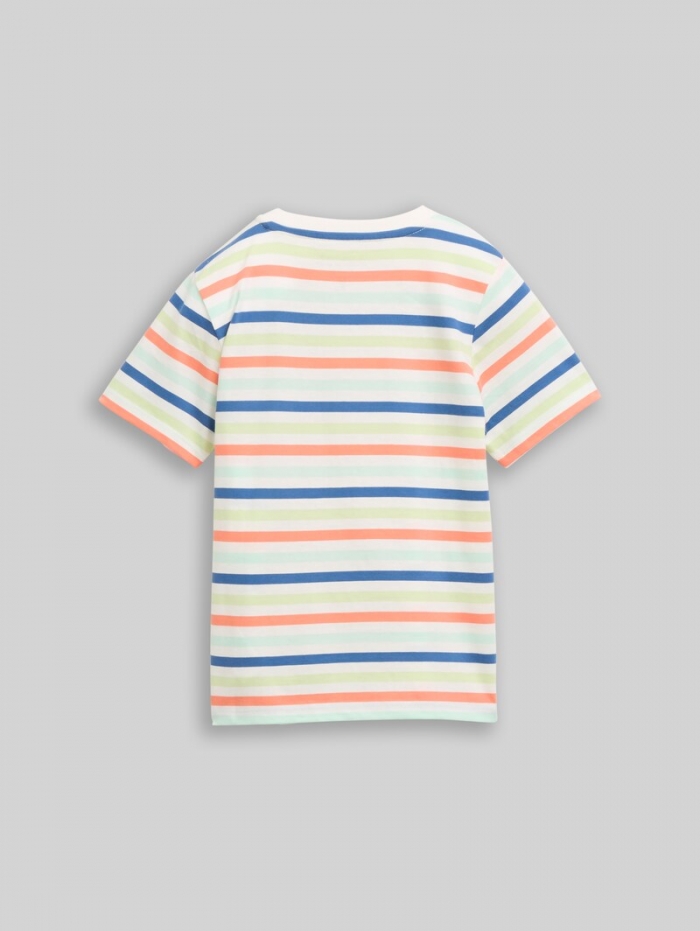 Tom Tailor T-Shirt mit Streifenmuster - Small Multicolor Stripe Tom Tailor T-Shirt mit Streifenmuster - Small Multicolor Stripe