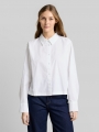 Tom Tailor Boxy Fit Hemdbluse aus Baumwolle - White Tom Tailor Boxy Fit Hemdbluse aus Baumwolle - White