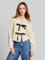 Tom Tailor Oxford Bluse mit Schleifen - Yellow Blue Brown Stripe Tom Tailor Oxford Bluse mit Schleifen - Yellow Blue Brown Stripe