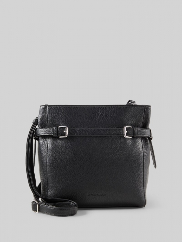 Tom Tailor TTSORA M Umhängetasche mit Gürteldetail - Schwarz / Black