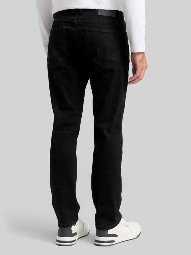 Tom Tailor TTJOSH REGULAR SLIM Jeans mit Stretch - Black Denim Tom Tailor TTJOSH REGULAR SLIM Jeans mit Stretch - Black Denim
