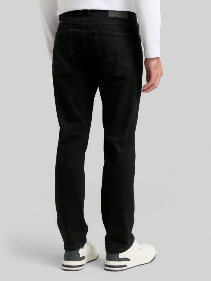 Tom Tailor TTJOSH REGULAR SLIM Jeans mit Stretch - Black Denim Tom Tailor TTJOSH REGULAR SLIM Jeans mit Stretch - Black Denim