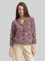 Tom Tailor Bluse aus Viskose - Dark Red Abstract Dot Design Tom Tailor Bluse aus Viskose - Dark Red Abstract Dot Design
