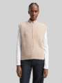 Tom Tailor Pullunder mit Stehkragen - Cosy Beige Melange Tom Tailor Pullunder mit Stehkragen - Cosy Beige Melange