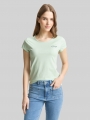 Tom Tailor Slim Fit T-Shirt mit Stickerei - Light Matcha Green Tom Tailor Slim Fit T-Shirt mit Stickerei - Light Matcha Green