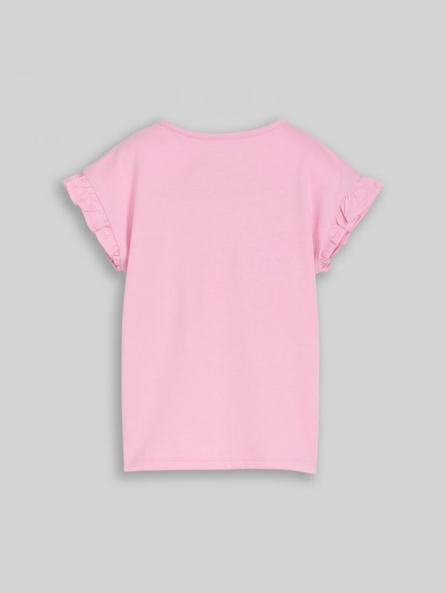 Tom Tailor T-Shirt mit Tüll-Detail - Lovely Pink Tom Tailor T-Shirt mit Tüll-Detail - Lovely Pink