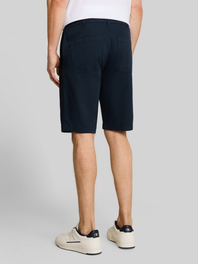 Tom Tailor Chino Shorts mit Kordelzug - Sky Captain Blue Tom Tailor Chino Shorts mit Kordelzug - Sky Captain Blue