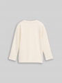 Tom Tailor Langarmshirt mit Rundhalsschnitt - Wool White Tom Tailor Langarmshirt mit Rundhalsschnitt - Wool White