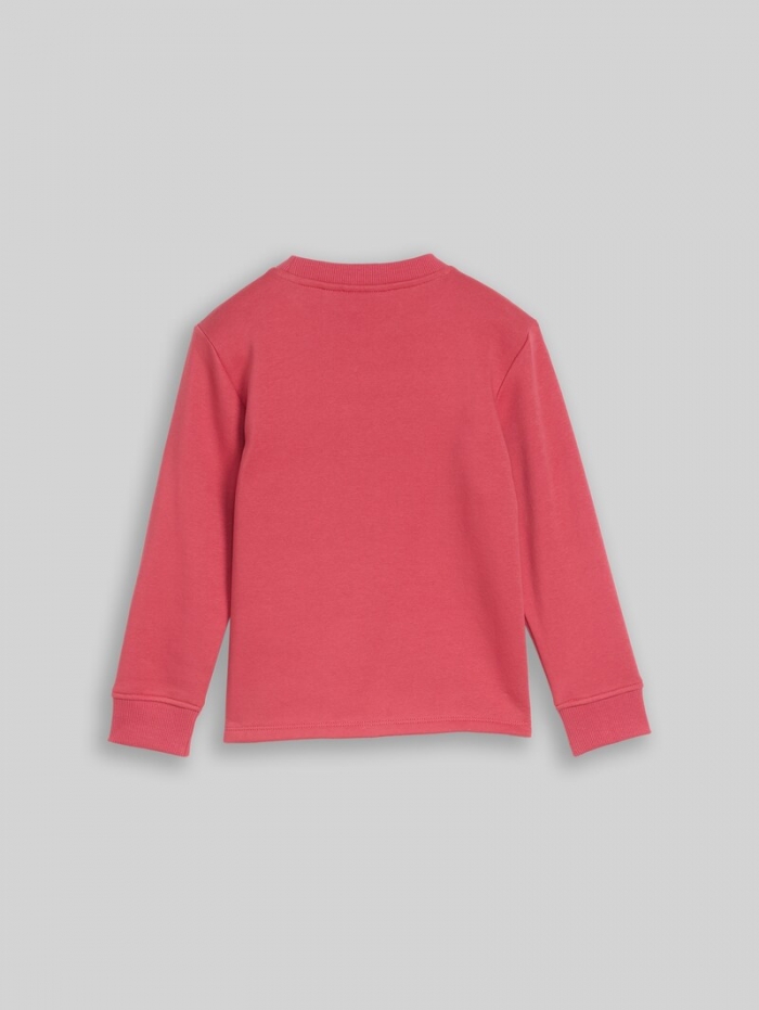 Tom Tailor Sweatshirt mit Print - Berry Red
