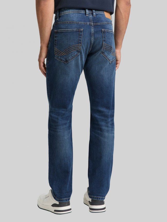 Tom Tailor TTJOSH REGULAR SLIM Jeans - Mid Stone Wash Denim Tom Tailor TTJOSH REGULAR SLIM Jeans - Mid Stone Wash Denim
