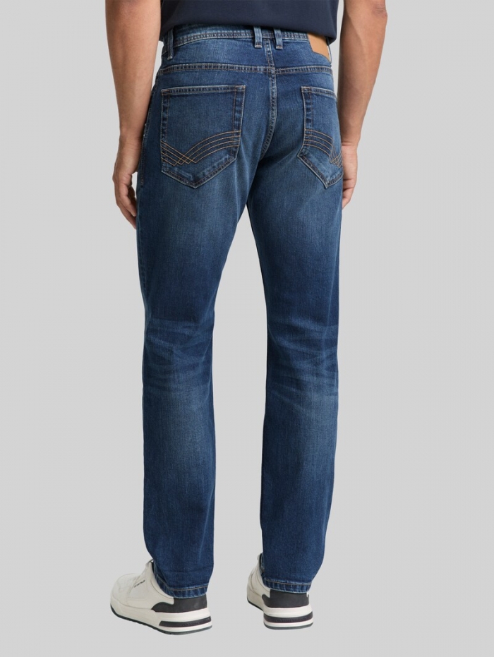 Tom Tailor TTJOSH REGULAR SLIM Jeans - Mid Stone Wash Denim Tom Tailor TTJOSH REGULAR SLIM Jeans - Mid Stone Wash Denim