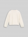 Tom Tailor Strickpullover mit Blumen-Stickerei - Gardenia White Tom Tailor Strickpullover mit Blumen-Stickerei - Gardenia White