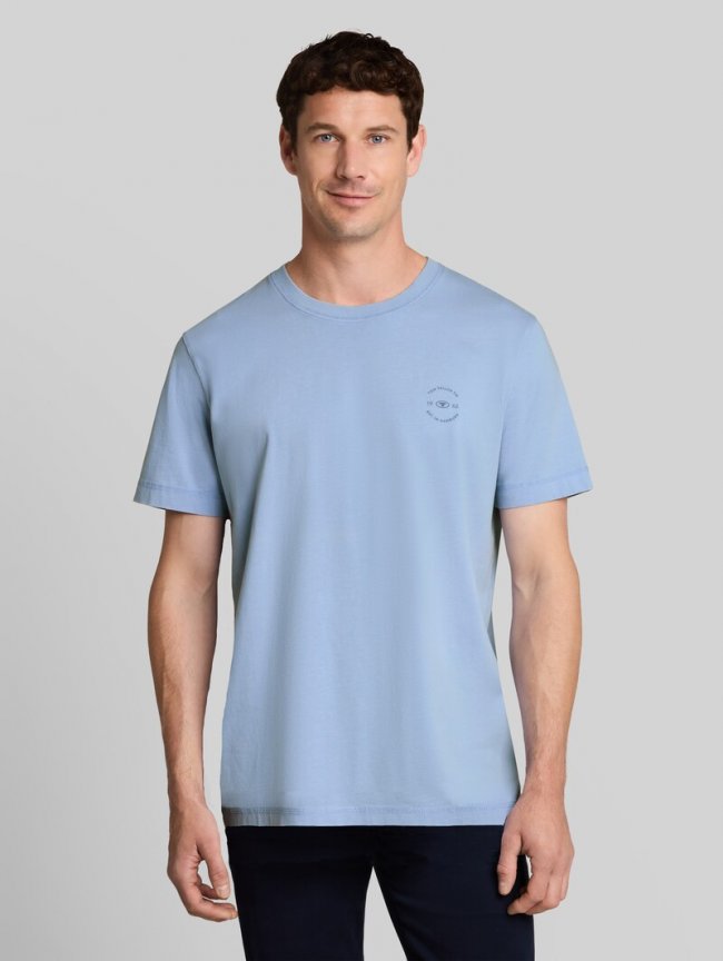 Tom Tailor T-Shirt mit Logo-Print - Pale Blue Tom Tailor T-Shirt mit Logo-Print - Pale Blue
