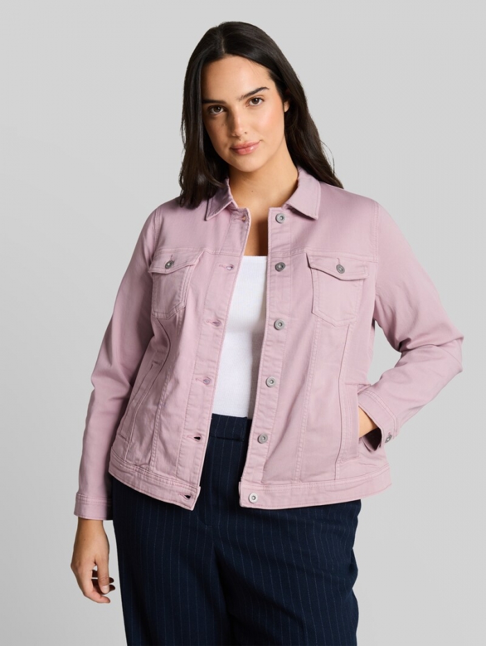 Tom Tailor Plus Size - Jeansjacke mit Eingriffstaschen - Light Elderberry Tom Tailor Plus Size - Jeansjacke mit Eingriffstaschen - Light Elderberry