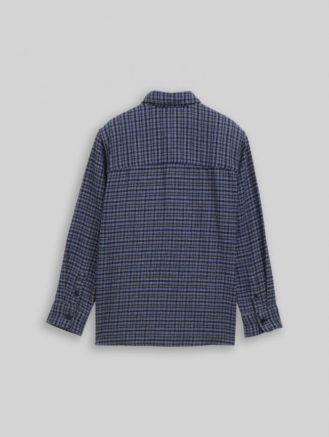 Tom Tailor Oversize Hemd mit Karomuster - Black Purple Mini Check Design Tom Tailor Oversize Hemd mit Karomuster - Black Purple Mini Check Design
