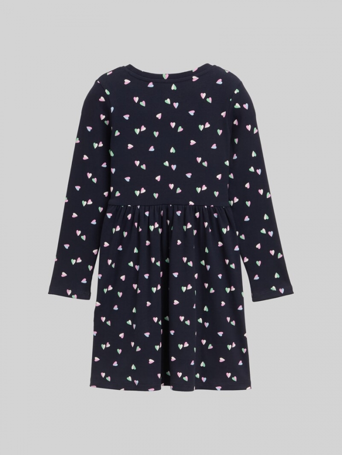 Tom Tailor Mini-Kleid mit Allover-Print - Mini Heart Design Tom Tailor Mini-Kleid mit Allover-Print - Mini Heart Design
