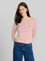 Tom Tailor Langarmshirt mit Streifenmuster - Red Offwhite Stripe Tom Tailor Langarmshirt mit Streifenmuster - Red Offwhite Stripe