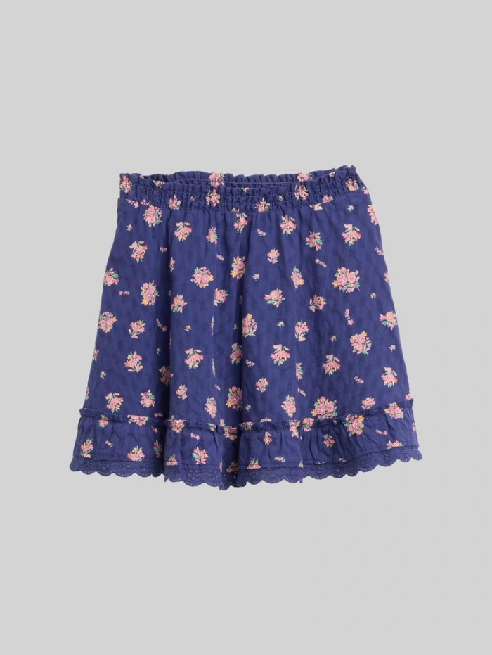 Tom Tailor Mini-Rock mit Blumenmuster - Dark Blue Multi Color Flower Tom Tailor Mini-Rock mit Blumenmuster - Dark Blue Multi Color Flower