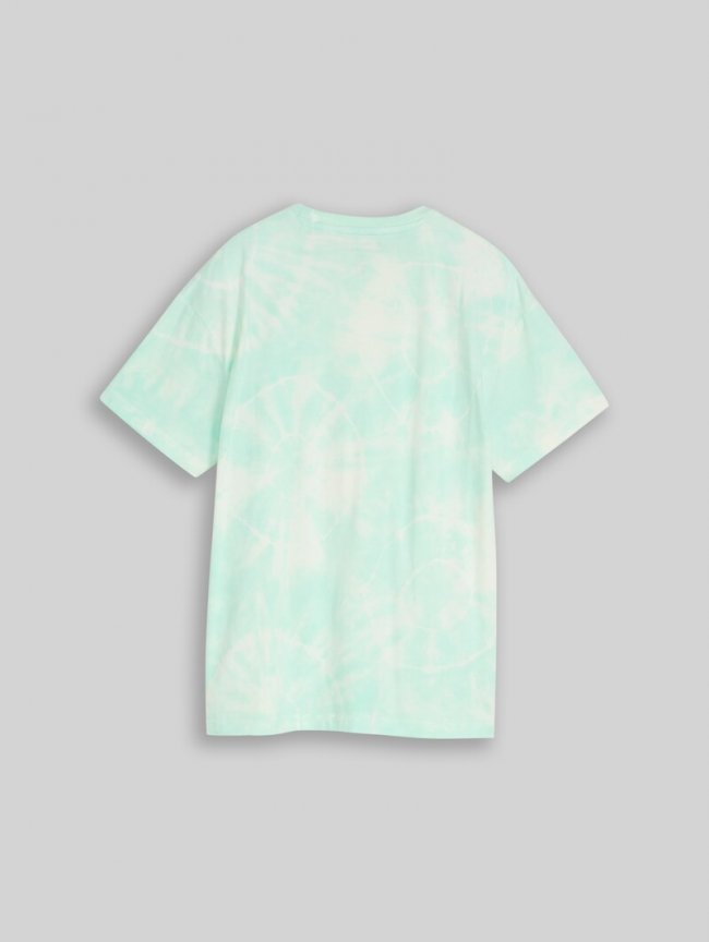 Tom Tailor Oversize Tie-Dye T-Shirt - Turquoise White Tie Dye Design Tom Tailor Oversize Tie-Dye T-Shirt - Turquoise White Tie Dye Design
