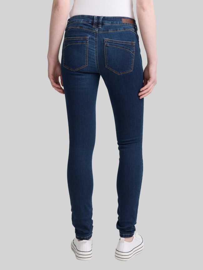 Tom Tailor TTJONA EXTRA SKINNY Jeans - Dark Stone Wash Denim Tom Tailor TTJONA EXTRA SKINNY Jeans - Dark Stone Wash Denim