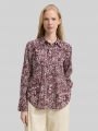 Tom Tailor Hemdbluse mit Muster - Dark Red Abstract Dot Design