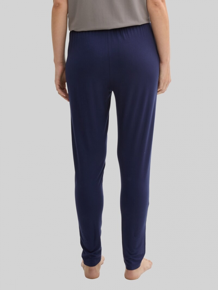 Tom Tailor Basic Pyjama-Hose - Blue-dark-solid