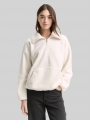 Tom Tailor Loose Fit Teddy Sweatshirt - Off White Tom Tailor Loose Fit Teddy Sweatshirt - Off White