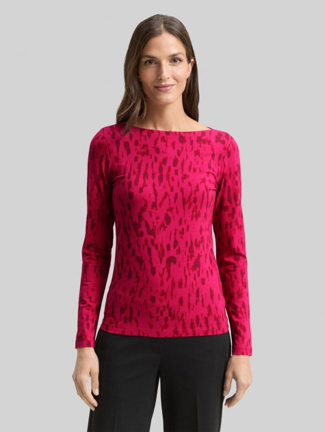 Tom Tailor Langarmshirt mit Muster - Pink Sparkle Design Tom Tailor Langarmshirt mit Muster - Pink Sparkle Design