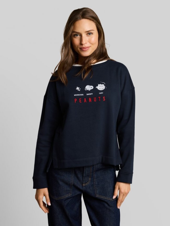 Tom Tailor Loose Fit Sweatshirt mit Snoopy-Print - Sky Captain Blue Tom Tailor Loose Fit Sweatshirt mit Snoopy-Print - Sky Captain Blue