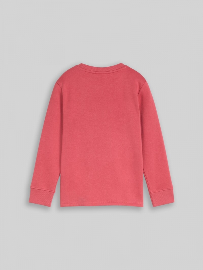 Tom Tailor Sweatshirt mit Print - Berry Red Tom Tailor Sweatshirt mit Print - Berry Red