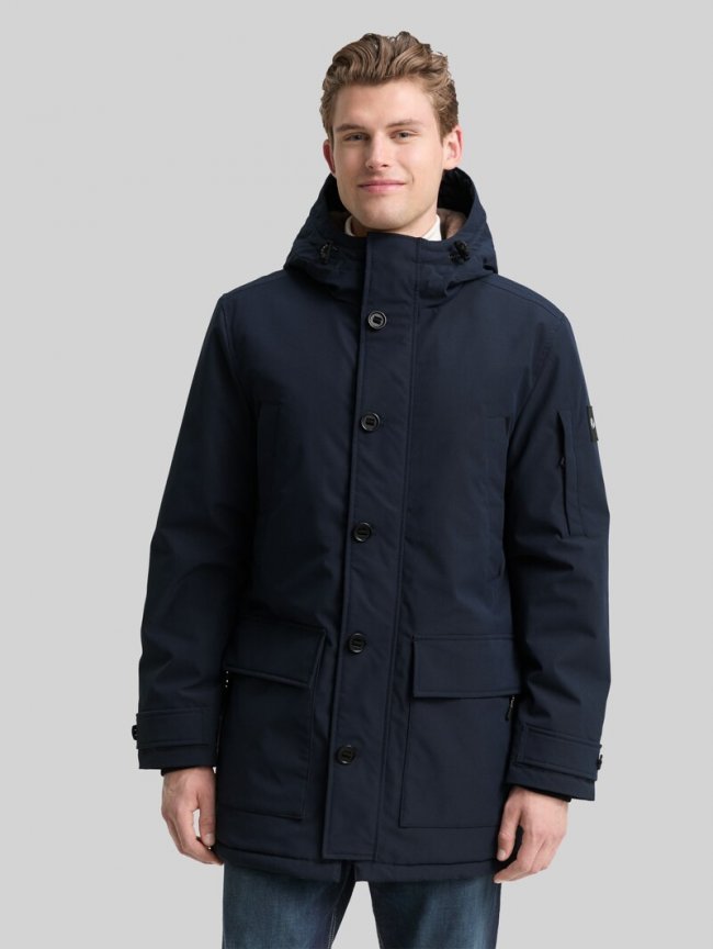 Tom Tailor Parka mit wasserabweisender Funktion - Sky Captain Blue Tom Tailor Parka mit wasserabweisender Funktion - Sky Captain Blue