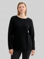 Tom Tailor Plus Size - Strickpullover aus Bio-Baumwolle - Deep Black Tom Tailor Plus Size - Strickpullover aus Bio-Baumwolle - Deep Black