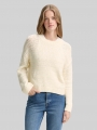 Tom Tailor Relaxed Fit Strickpullover - Off White Tom Tailor Relaxed Fit Strickpullover - Off White