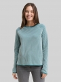 Tom Tailor Strickpullover mit Rundhalsausschnitt - Teal Plaited Knit