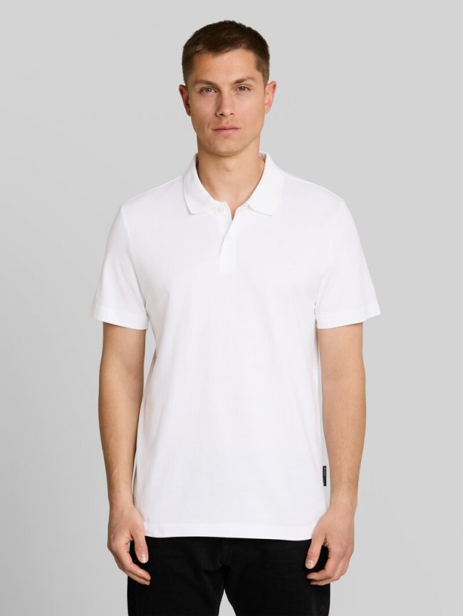 Tom Tailor Jersey Poloshirt aus Baumwolle - White Tom Tailor Jersey Poloshirt aus Baumwolle - White