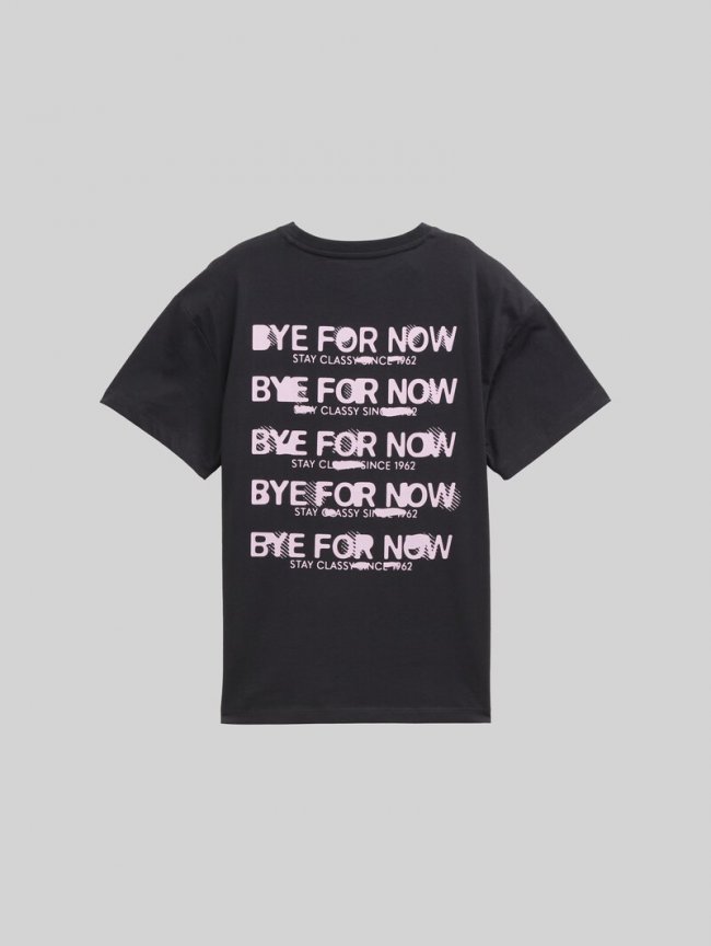 Tom Tailor T-Shirt mit Print - Heavy Black Tom Tailor T-Shirt mit Print - Heavy Black