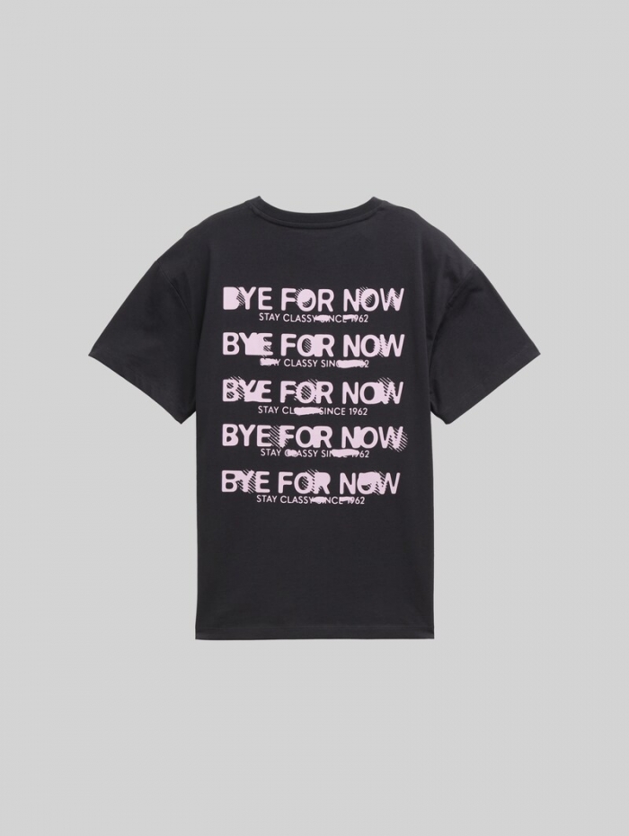 Tom Tailor T-Shirt mit Print - Heavy Black Tom Tailor T-Shirt mit Print - Heavy Black