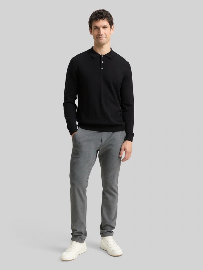 Tom Tailor Strickpullover mit Merinowolle - Black Tom Tailor Strickpullover mit Merinowolle - Black