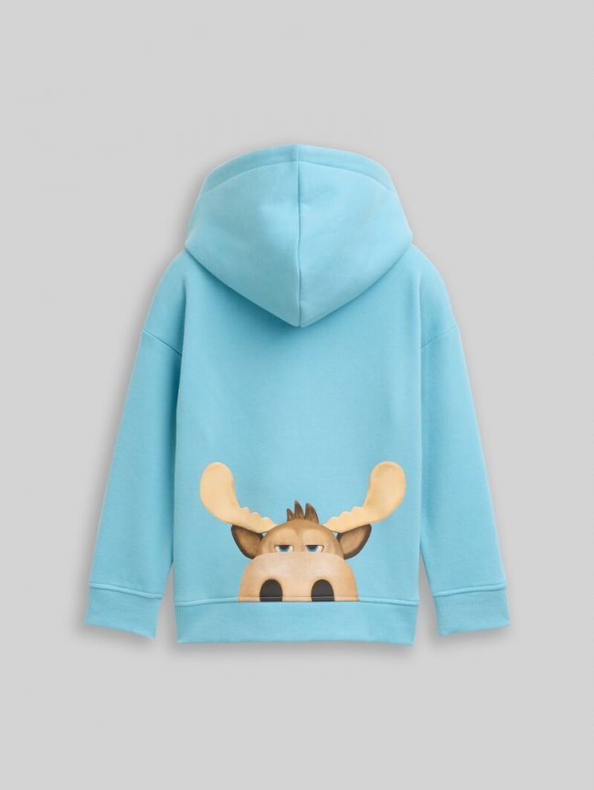Tom Tailor Oversize Hoodie Sweatshirt - Elixir Blue Tom Tailor Oversize Hoodie Sweatshirt - Elixir Blue