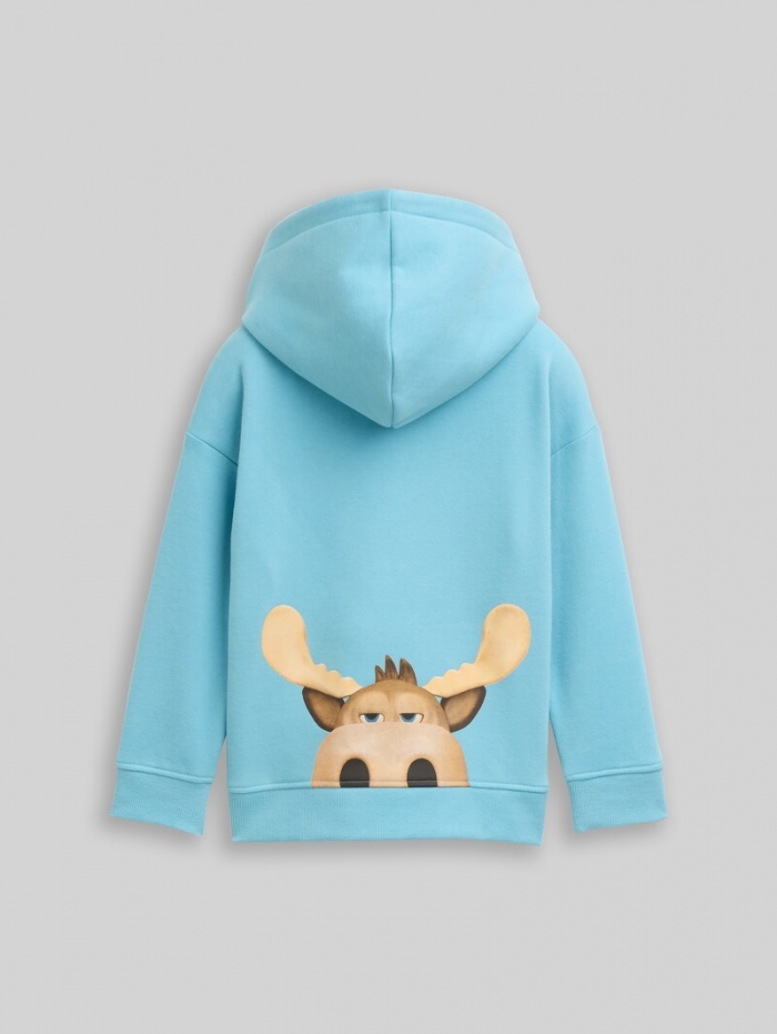 Tom Tailor Oversize Hoodie Sweatshirt - Elixir Blue Tom Tailor Oversize Hoodie Sweatshirt - Elixir Blue