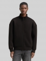 Tom Tailor Relaxed Scuba Sweatjacke - Black Tom Tailor Relaxed Scuba Sweatjacke - Black