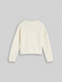 Tom Tailor Cropped Cardigan mit V-Ausschnitt - Wool White Tom Tailor Cropped Cardigan mit V-Ausschnitt - Wool White