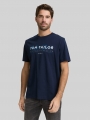 Tom Tailor T-Shirt mit Logo-Print - Sky Captain Blue Tom Tailor T-Shirt mit Logo-Print - Sky Captain Blue