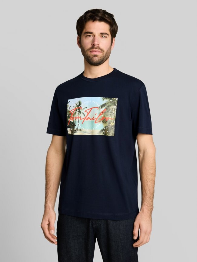 Tom Tailor T-Shirt mit Fotoprint - Sky Captain Blue Tom Tailor T-Shirt mit Fotoprint - Sky Captain Blue