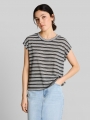 Tom Tailor T-Shirt mit Streifenmuster - Black White Gradient Stripe Tom Tailor T-Shirt mit Streifenmuster - Black White Gradient Stripe